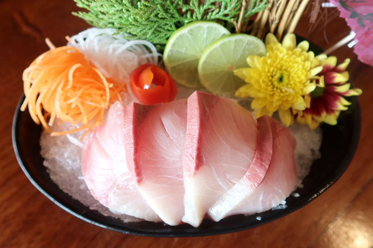 Hamachi sashimi at KOBORI